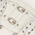 thumbnail image 4 of YM YOUMU Goth Punk Lace up Waist Corset Belt for Women Faux Leather Wide Elastic Waistband Belts, 4 of 4