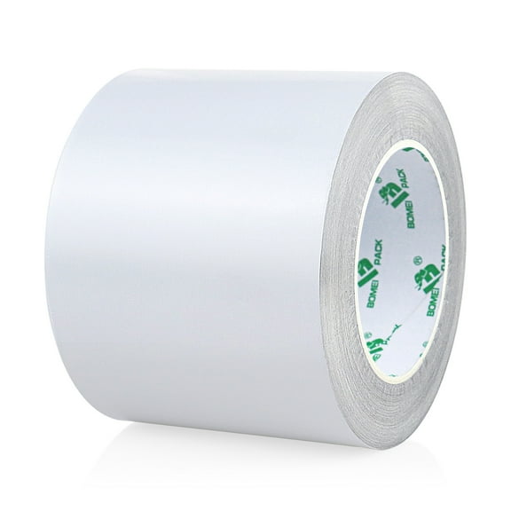 BOMEI PACK White Aluminum Tape 4 Inch x 27 Yards,White Foil Tape,Heavy Duty HVAC Tape,White Metal Duct Tape Aluminum Foil Tape for Ductwork, Metal Repair, HVAC, Air Ducts, Insulation