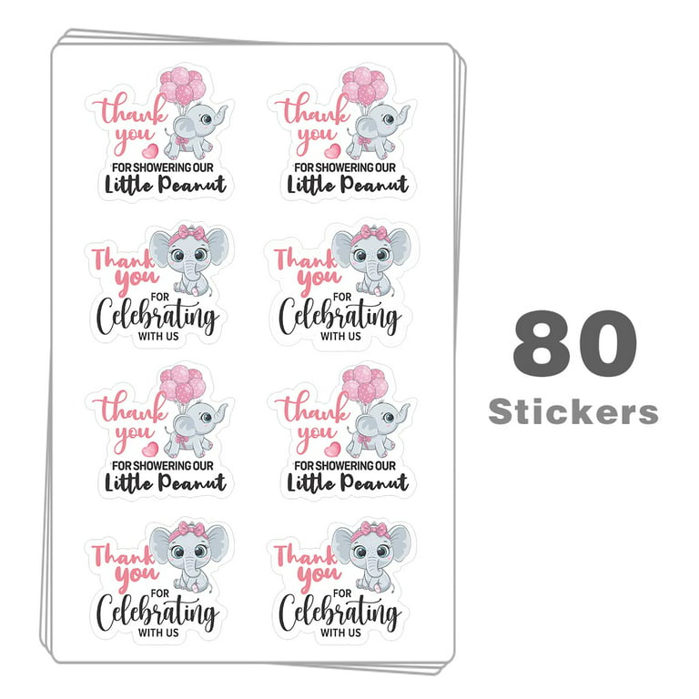 Contact Stickers For Clothes: Elephant Clothing Labels