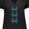 thumbnail image 4 of Inktastic Blue Crab Lover Women's Plus Size V-Neck T-Shirt, 4 of 5