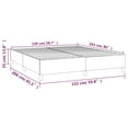 thumbnail image 4 of vidaXL Bed Frame Light Grey 152x203 cm Queen Velvet, 4 of 5