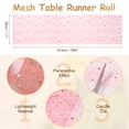 thumbnail image 2 of Caminito de mesa brillante rojo Uxcell, 11" x 30 pies, decoración de malla metálica con lentejuelas, 2 of 6