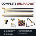 thumbnail image 2 of Hathaway Pool Table Billiard Accessory Kit with Cues, Rack, Chalk, Brush, 2 of 7