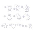 thumbnail image 3 of Bewildely navideñas para decoración de ambientes, lámpara de noche, herramienta de iluminación para fiestas, accesorios de diseño, Kits de decoración para fiestas Árbol de Navidad Bewildely HA070517-05B, 3 of 6