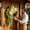 A, variant on QuanTara Double-Sided Bohemian Door Hanging, Spring/Summer Garland with Linen Bow and Green Leaves, Front Porch Decor, Hanging Wreath for Home Entryway