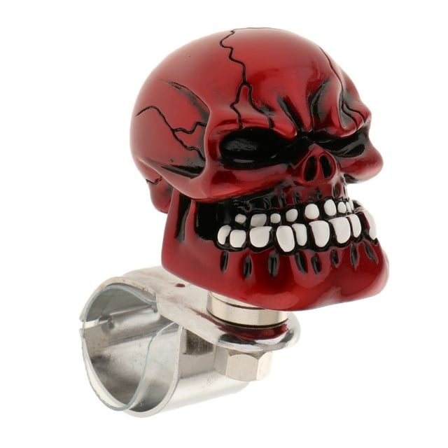 Volante de servicio Manija de automóvil/camión Perilla de potencia Cabeza de Metal rojo