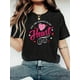 thumbnail image 1 of 1pc, Women's "You Are Always in My Heart" Valentine's Day T-Shirt - Casual & Breathable 200gsm Polyester Crew Neck with Pink & Red Hearts Design - Lightweight All-Season Graphic Tee, 1 of 8