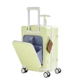 thumbnail image 6 of TBAU Ride-On Suitcase for Kids with Seat, Front Opening Carry-On Luggage, 360° Lockable Spinner and TSA Lock, Green, 6 of 9