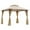 Beige, variante sur Outsunny Pavillon de Jardin à Deux Niveaux 10 Pieds x 10 Pieds avec Auvent, Café