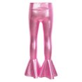 thumbnail image 6 of Linjinx Kids Girls Metallic Jazz Hip Hop Dance Outfits Tassel Long Sleeve Bomber Jacket Coat and Flared Pants Set Pink 10, 6 of 6