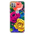 thumbnail image 1 of MUNDAZE Motorola One 5G Vintage Pastel Abstract Colorful Pink Yellow Blue Roses Double Layer Phone Case Cover, 1 of 5