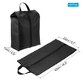 thumbnail image 2 of Uxcell Shoe Bags for Travel, Portable Shoe Bag with Zipper for Travel, Black 4 Pack, 2 of 5
