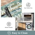 thumbnail image 3 of Boho Kitchen Rug Sets 3 Pieces, Washable Kitchen Mats for Floor, Non Slip Soft Kitchen Area Rug Floor Mat for Kitchen, Laundry Room and Hallway (Teal and Brown, 20''x32''+20''x47''+20''x59''), 3 of 6