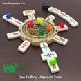 thumbnail image 4 of Juego de dominó CHH doble con 12 números, tamaño profesional, tren mexicano y pollo CHH CHH, 4 of 7