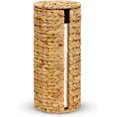 thumbnail image 1 of Soporte de papel con tapa, repuesto extra 3 rollos, para guardar papel higiénico, jacinto Wciker, cesta organizadora para baño, 1 of 4