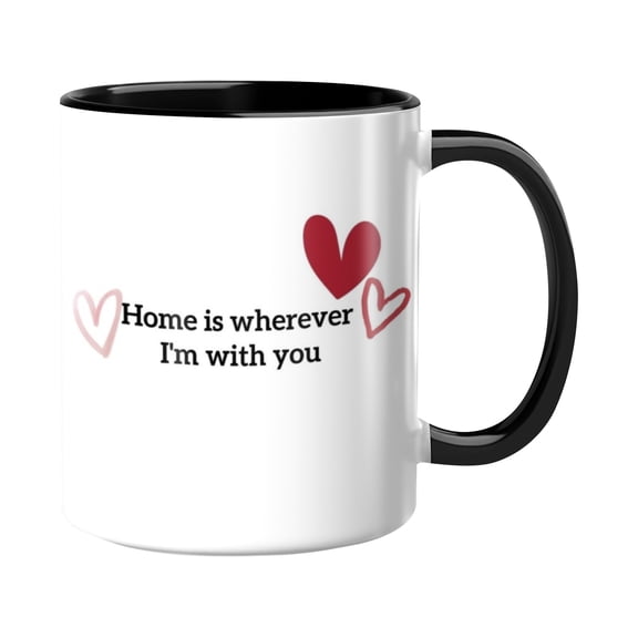 Valentine's Day Ceramic Mug 11oz Sweet Words Coffee Tea Cup Romantic Gift for Girlfriend Humorous Text Coffee Mug for Couples, Lovers, Anniversary