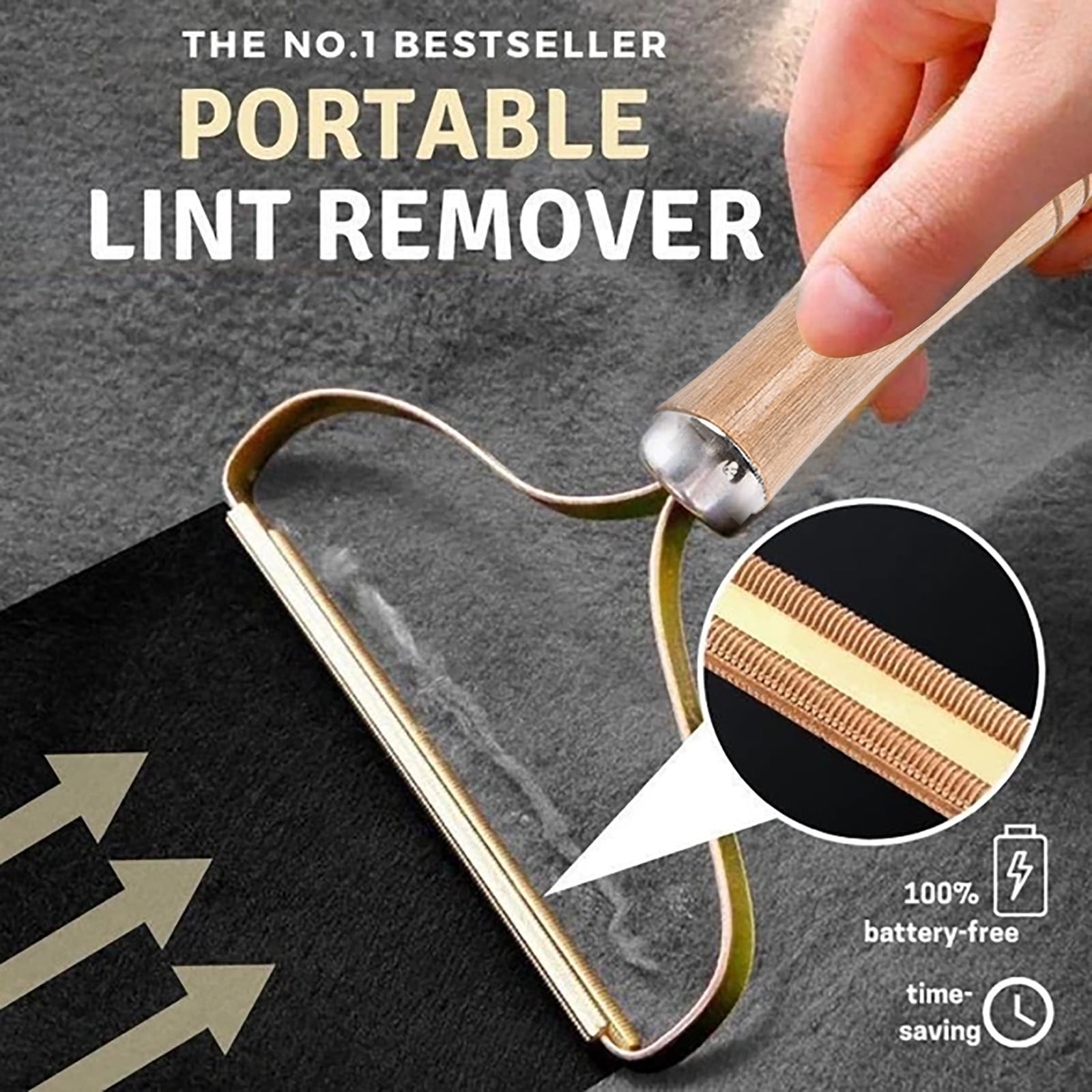 Mini Portable Lint Remover Pet Fur Clothes Fuzz Shaver Trimmer Manual Roller 