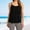 Black, variant on SNKSDGM Female Lace Tank Tops for Women Plus Size Tank Tops for Women Black Shelf Bra Camisoles Adjustable Spaghetti Strap Tank Tops Basic Layer M