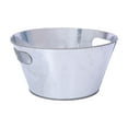 thumbnail image 1 of Metal de hielo Bebida de bebida helado decoración metal galvanizado bañera ovalada bebida de bebida cubo de cerveza para barra de baño bar de boda, 1 of 8