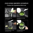 thumbnail image 2 of RKSTN Stainless Steel Juicer Stainless Steel Manual Vegetable Dumpling Filling Pressure Juicing Artifact Multifunctional Hand-Pressing Potato Presses Kitchen Gadgets, 2 of 5