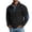 Black, variant on Mens Casual Patchwork Henley Long Sleeve Shirt Pullover Knit Top with Button Placket Elbow Patch Regular Fit Black L