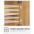 thumbnail image 7 of EYYTHUNG Large Wall Cabinets Laundry Room Wall Mounted Medicine Cabinet with 3 Door and Shelves Floating Cupboard Kitchen Organizers Pantry Cabinets, Natural Oak, 7 of 7