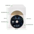 thumbnail image 2 of Tarifold Double DVD Sleeves for DVD Storage with Protective Felt, Binder Holes and Closing Flap, 50/Pack (10269), 2 of 11
