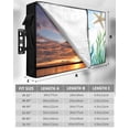 thumbnail image 7 of Outdoor TV Cover 48 to 50 Inch Weatherproof, Sea Octopus Compass Waterproof TV Screen Protector for Outside Decor with Zipper and Pocket 48"L x 30"H , Bule Sea Starfish Seaweed, 7 of 7