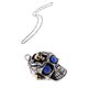 thumbnail image 1 of Collar Yashi con colgante de cadena de acero inoxidable 316L diseño de calavera gótica esqueleto de motociclista 24870, 1 of 4