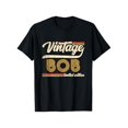 thumbnail image 1 of Vintage Bob Graphic Men's T-Shirt - 100% Cotton, Retro Design with "Vintage Bob" Print, Crew Neck, Short Sleeve, Casual & Sporty Fit, Perfect for Halloween, Thanksgiving, Christmas Gifts, Sizes S-XXX, 1 of 6