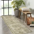 thumbnail image 3 of Hallway Runner Rug 2x6- Long Rug Runner Washable Non-Slip Carpet for Kitchen Entryway Laundry Bedroom, Vintage Accent (Taupe), 3 of 9