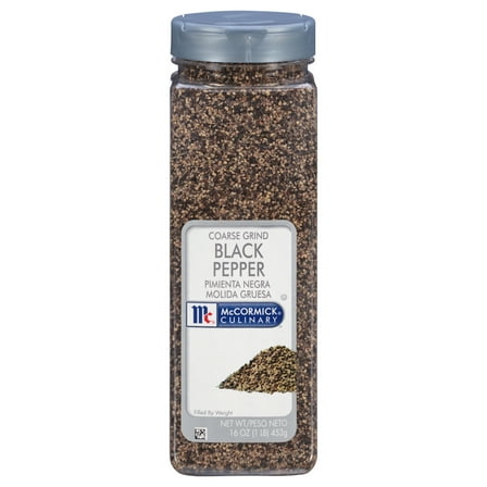 McCormick Culinary Kosher Coarse Grind Black Pepper, 1.0 lb Bottle