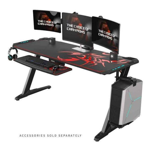 Eureka Ergonomic Z60 Gaming Desk 60 Z Shaped Large Pc Computer