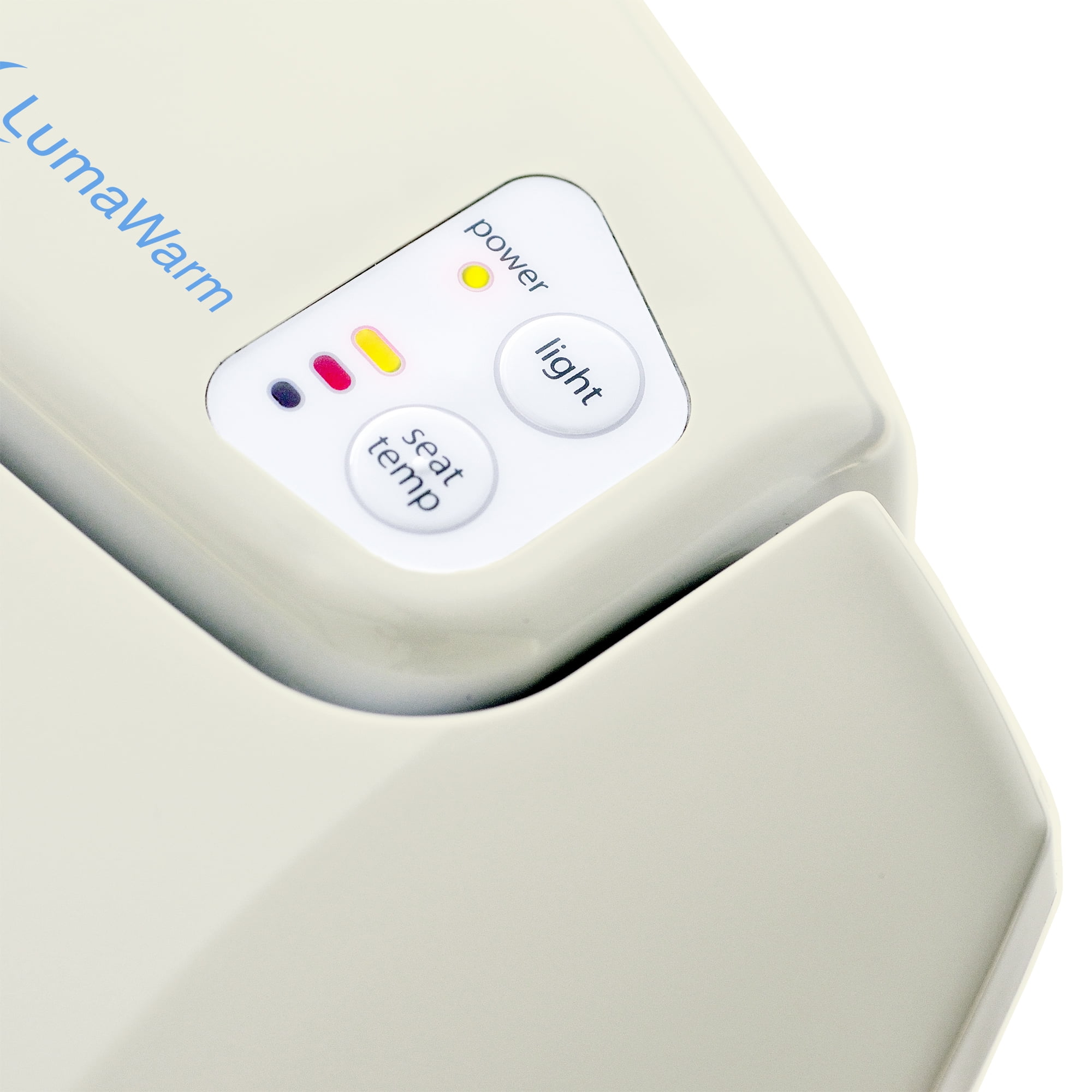 Brondell LumaWarm Heated Nightlight Toilet Seat, Round Biscuit