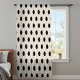 thumbnail image 4 of Wave Point Black Sheer Curtains 54 Inches Long, Modern Minimalist Geometric on Linen Light Filering Curtains, Breathable Simi Curtain Privacy Drapes for Kitchen Bathroom Small Window Treatment, 4 of 9