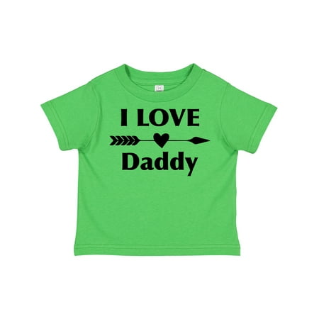

Inktastic I Love Daddy Gift Toddler Boy or Toddler Girl T-Shirt