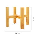 thumbnail image 5 of ievspot Wood Flower Stand with 4 Anti-slip Pad,Adjustable Balcony Potted Plant Frame, for Home,Garden,Indoor,Display Plant Stand, 5 of 8