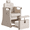 Gray, variant on KIGOTY Reclining Pedicure Chair No Plumbing, Pedicure Station with Foot Bath & Hidden Platform, Adjustable Nail Salon Chair for Manicure Pedicure,Black-Gold