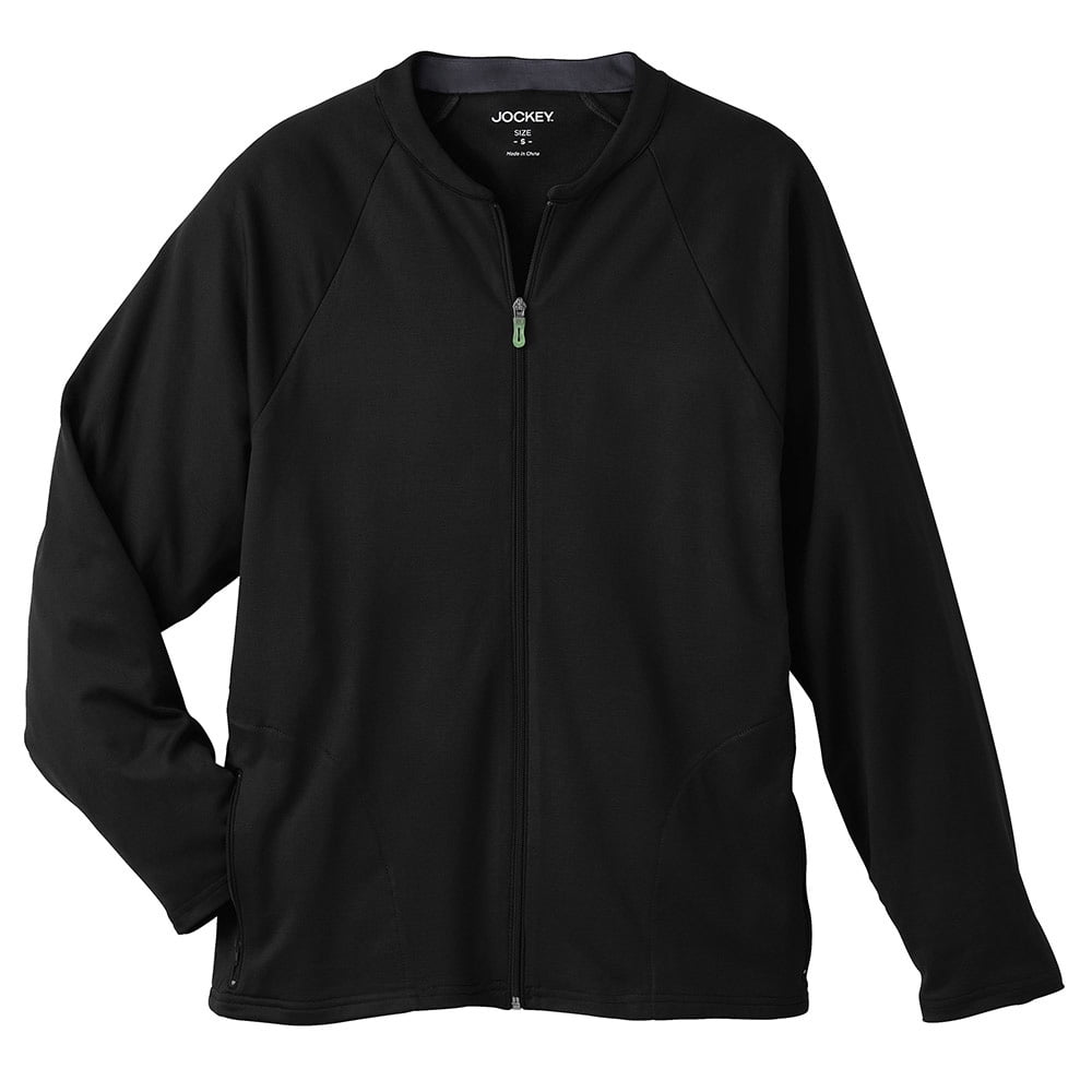 Modern Fit Collection by Jockey® Men's Zip Front Fleece Solid Scrub Jacket