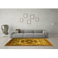 thumbnail image 3 of Ahgly Company Indoor Square Oriental Yellow Industrial Area Rugs, 8' Square, 3 of 4