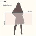 thumbnail image 4 of 4pcs Extra Large Bath Towels Set (35x70 Inches) - Super Soft, Quick-Dry & Highly Absorbent - Plush Spa-like XL Bath Sheets for Home, Hotel, Gym, Spa - Elegant Multi-Color Options, 4 of 12