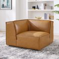 thumbnail image 1 of Modway Restore Fauteuil d'Angle de Canapé Sectionnel en Similicuir 40,5 Pouces Couleur Beige, 1 of 9