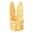 thumbnail image 1 of ERK 1Pcs Hand Woven Rabbit Ears Mini Storage Easter Egg Desktop Multicolor Storage Baskets., 1 of 5