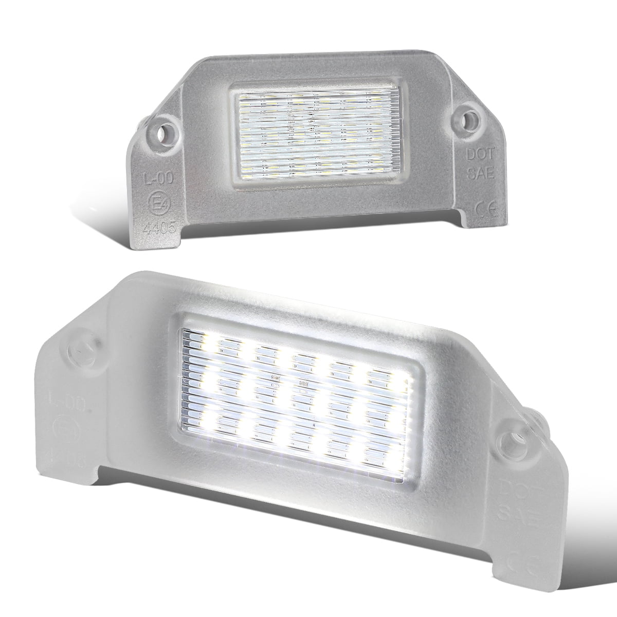 DNA Motoring NVL-LPL-025 License Plate Lights For 2005-2016 Chrysler Sebring Dodge Challenger 06 07 08 09 10 11 12 13 14 15