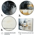 thumbnail image 3 of Designart "Grey composition Reflections II" Abstract Collages Canvas Art Print, 3 of 5