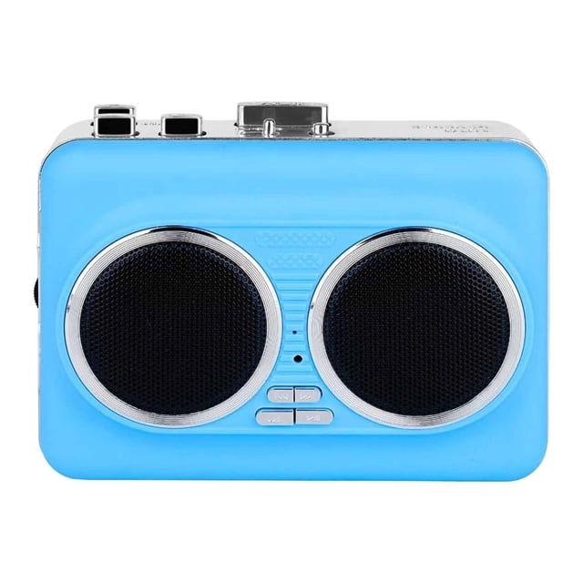 Reproductor de casetes Cassette a convertidor USB Control de volumen inverso automático con Azul