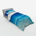 thumbnail image 3 of Ambesonne Blue Bedding Set 4 Pcs, Ocean Beach Sea Scenery, Queen, Turquoise Pale Blue, 3 of 3
