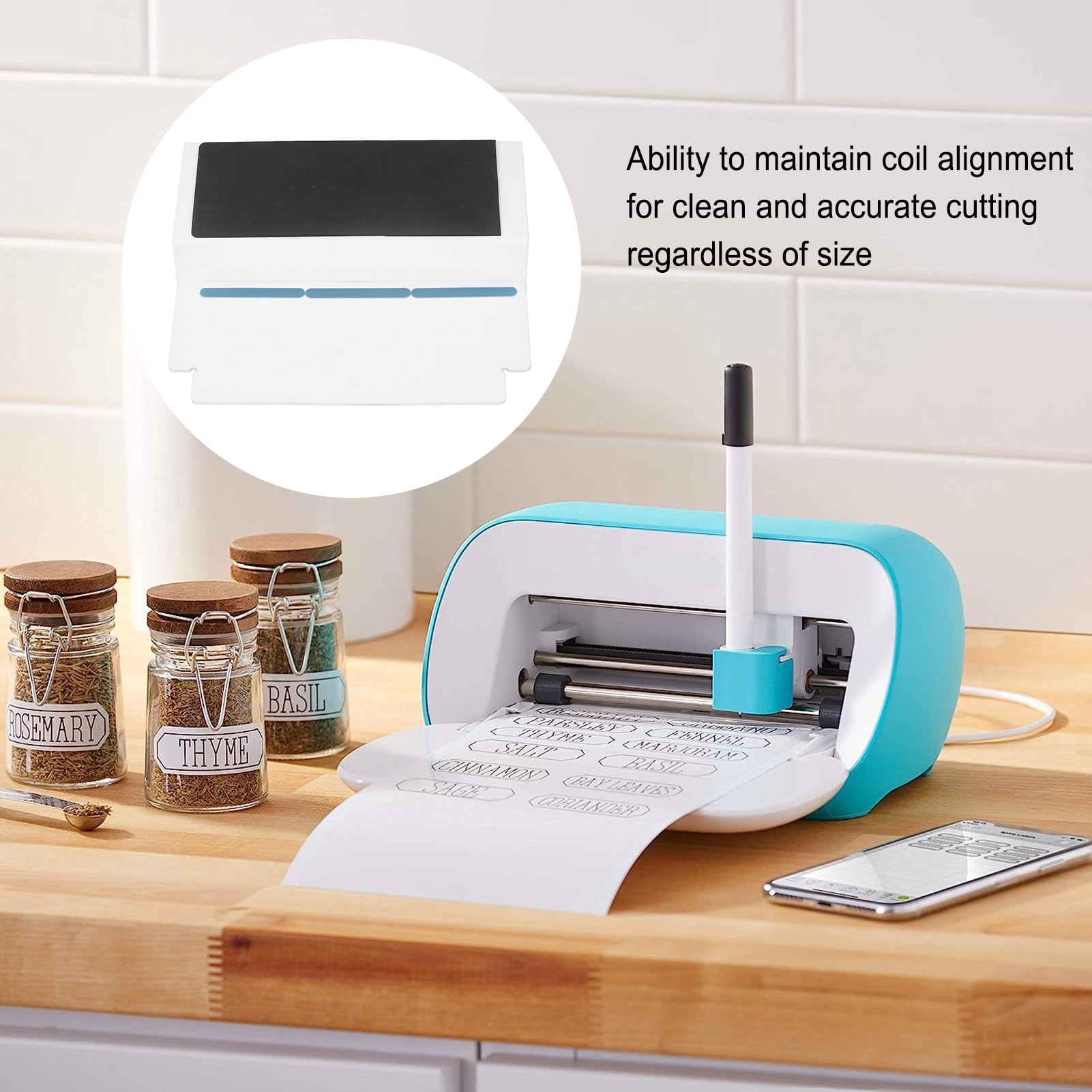Cutting Machine Roll Holder Magnetic Clean Accurate Work Vinyl Roll Holder for Joy