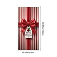 thumbnail image 3 of Holiday Door Decor Christmas 3D Bow Cover 35x71 Inch Seasonal Entrance Decoration Festive Wall Hanging Party Home Decorating Christmas Spirit Display Doorway Accent, 3 of 5