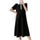 thumbnail image 1 of Mujeres Vestido Pantalones Manga Corta Solapa Suelta Casual Y Cómodo Vestido de Maternidad Casual, 1 of 5